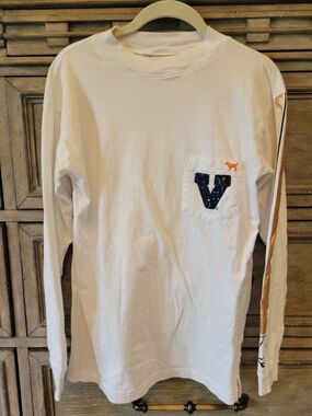 PINK Victoria's Secret White Tag Tee - XS